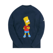 Kith x The Simpsons Bart Intarsia Sweater Navy Multi