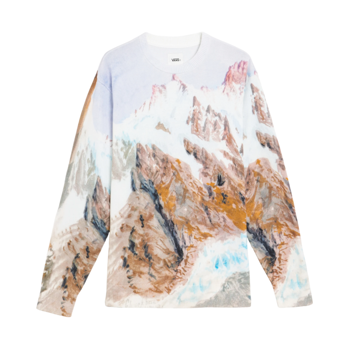 반스 프리미엄 프린티드 니트 스웨터 화이트(Vans Premium Printed Knit Sweater White)