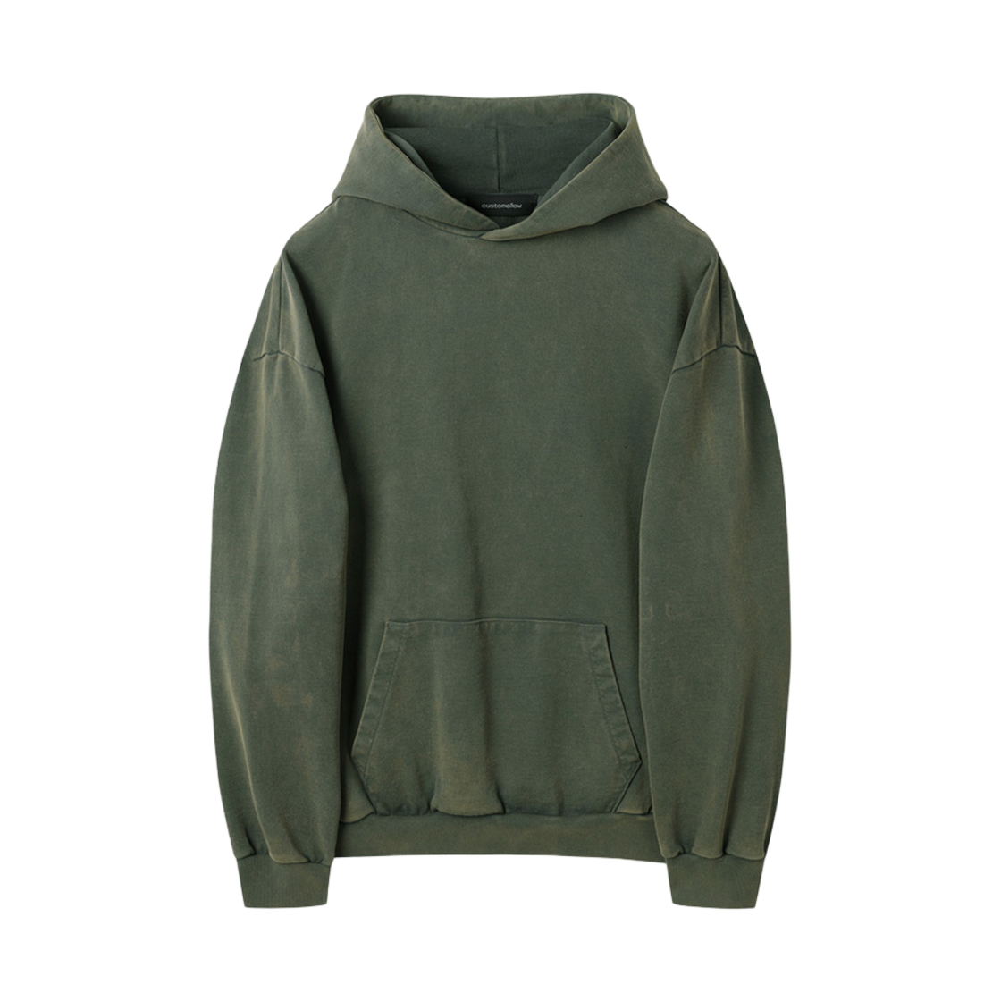 CWTAS25113KHX Customellow Dyed Hoodie Khaki