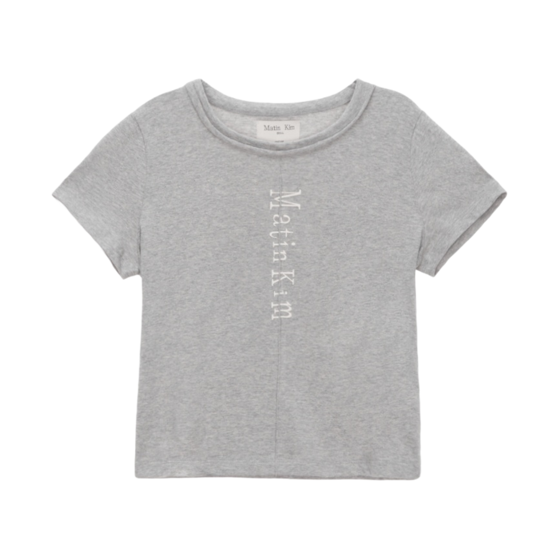 (W) 마뗑킴 핀턱 크롭탑 그레이((W) Matin Kim Pintuck Crop Top Grey) - 1
