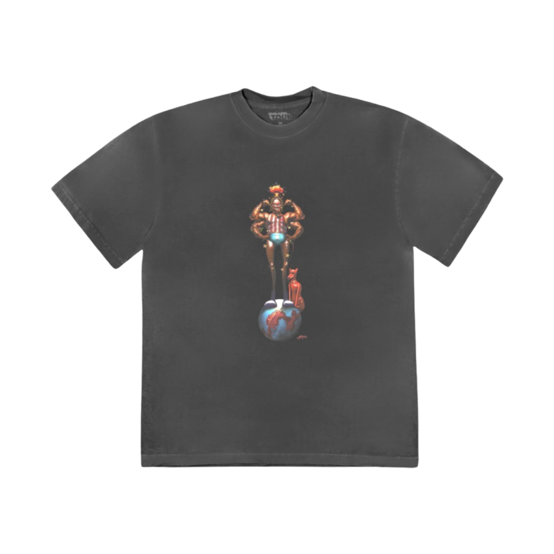 트래비스 스캇 유토피아 이스 인 샬롯 티셔츠 블랙(Travis Scott Utopia Is In Charlotte T-Shirt Black) - 1