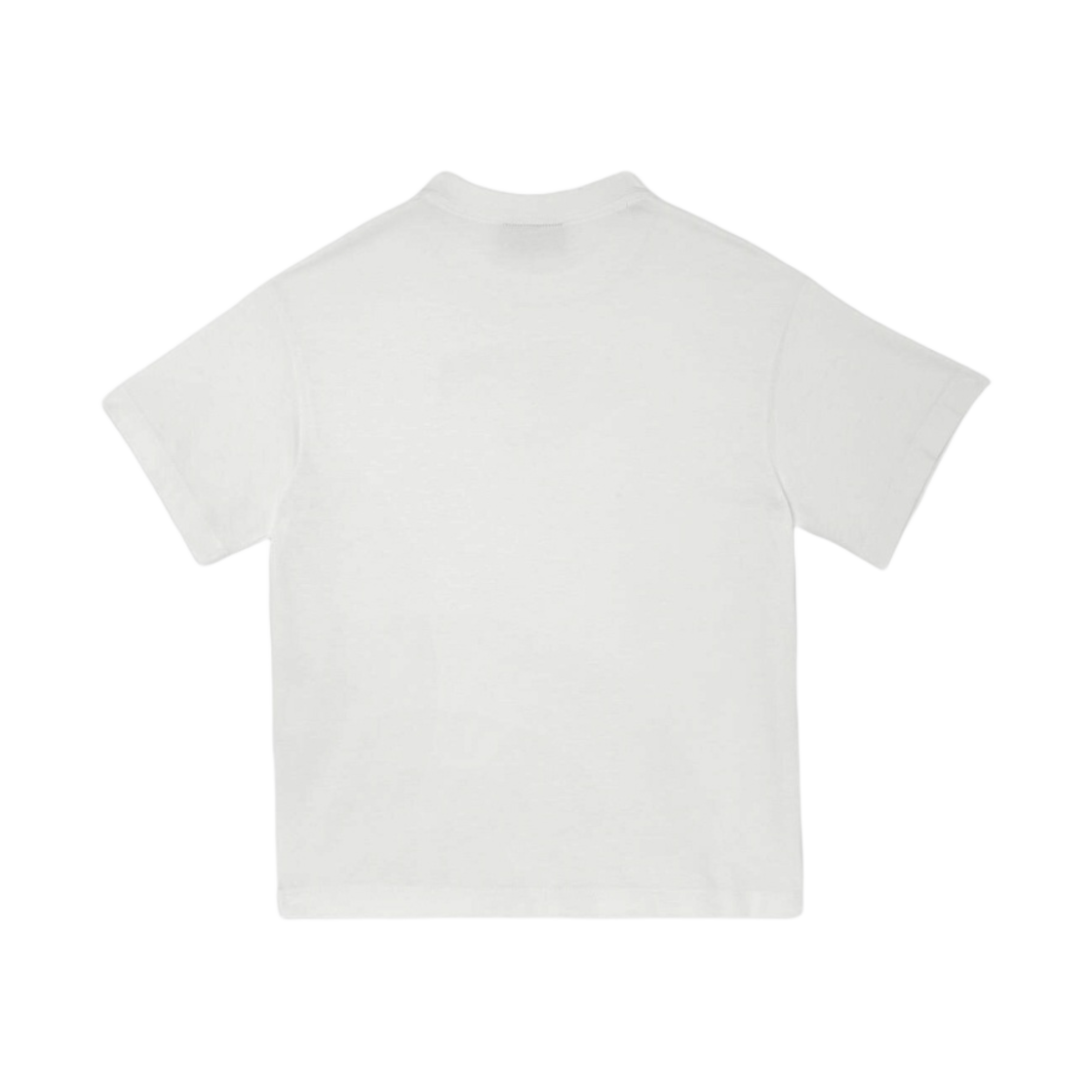 (키즈) 펜디 로마 로고 저지 티셔츠 화이트 옐로우((Kids) Fendi Jersey T-Shirt with Fendi Roma Logo White Yellow) - 2