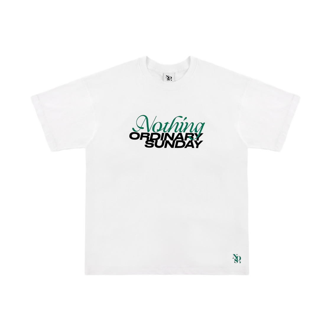 NOS7 프론트 그래픽 티셔츠 화이트(NOS7 Front Graphic T-Shirt White)