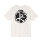 Stussy Peace Dot Pigment Dyed T-Shirt Natural