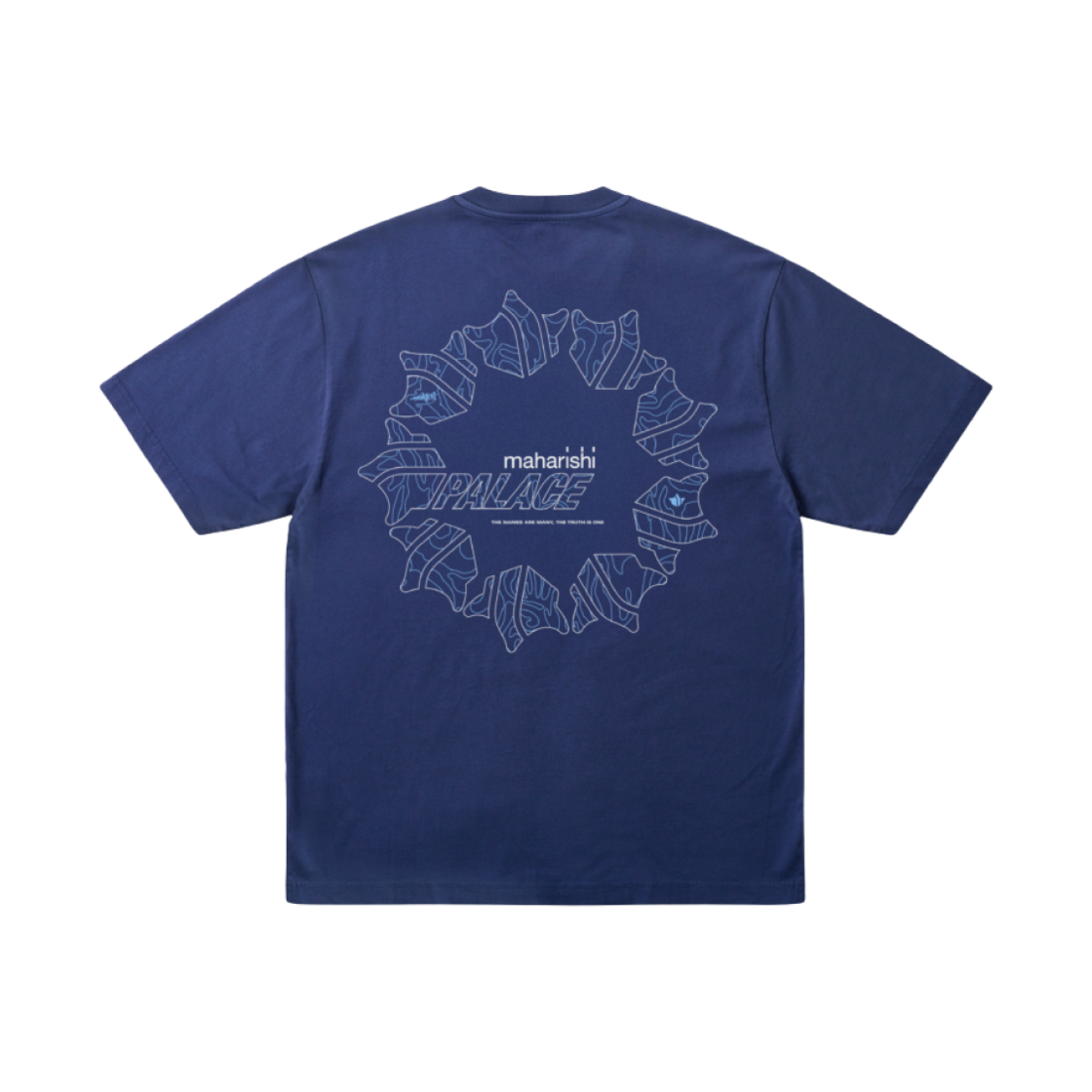 팔라스 x 마하리시 템플 스타 티셔츠 블루 - 25SS(Palace x Maharishi Templea Star T-Shirt Blue - 25SS)