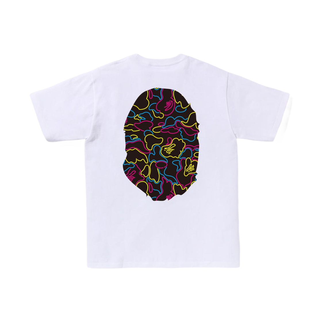베이프 네온 카모 빅 에이프 헤드 티셔츠 화이트(BAPE Neon Camo Big Ape Head T-Shirt White) - 2
