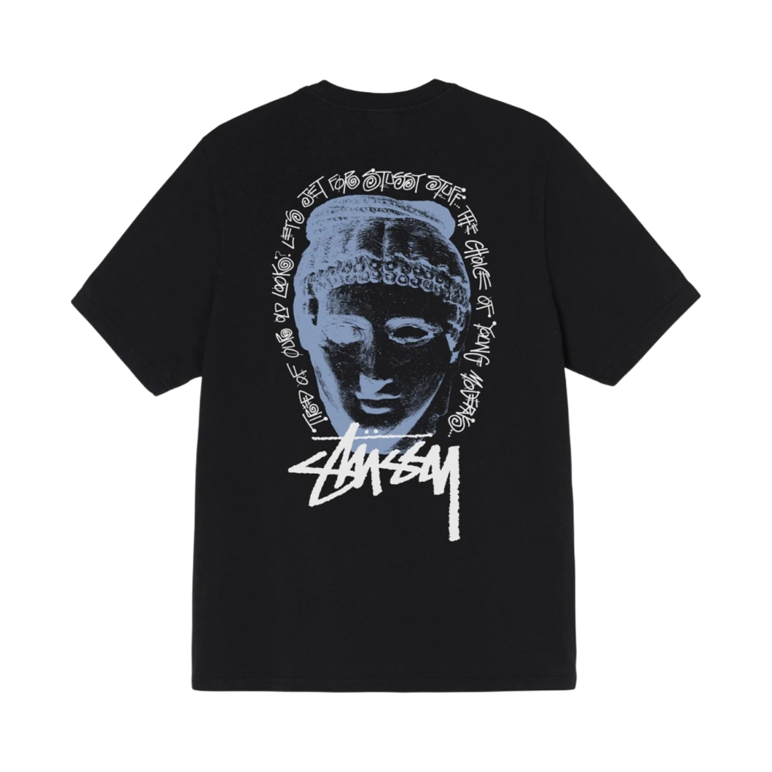 스투시 영 모던스 피그먼트 다이드 티셔츠 블랙(Stussy Young Moderns Pigment Dyed T-Shirt Black) - 1