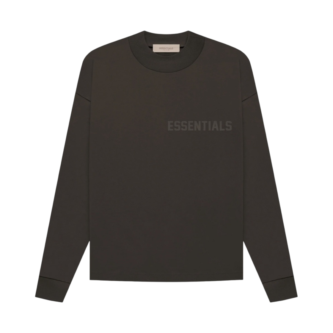 에센셜 롱슬리브 티셔츠 오프 블랙 - 22FW