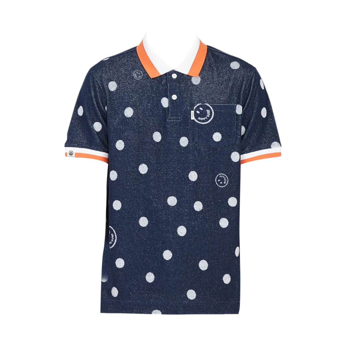 HCM-2A-AP10 Horn Garment Confusion Polo T-Shirt Navy