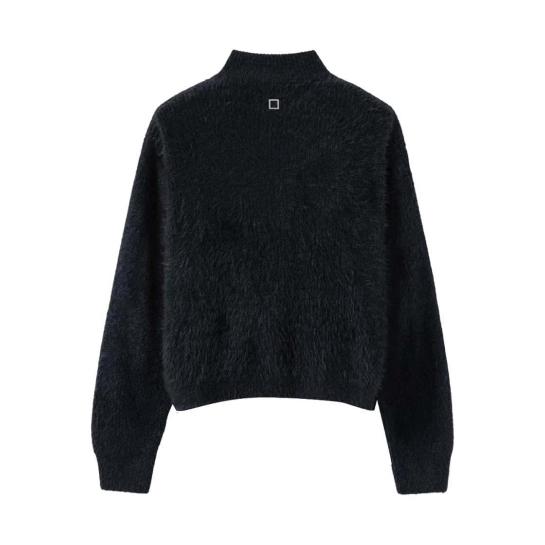 우영미 하이넥 집업 스웨터 네이비 - 24FW(Wooyoungmi High Neck Zip Up Sweater Navy - 24FW) - 2