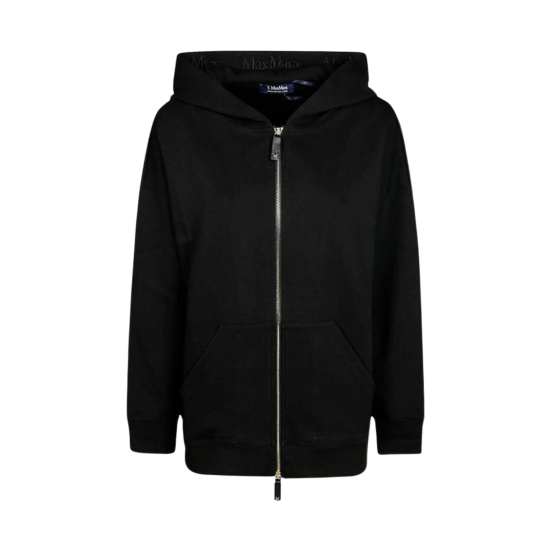 DOPPIA-010 (W) S Max Mara Doppia Hoodie Jacket Black