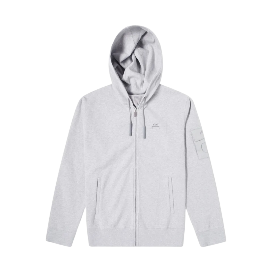 어콜드월 에센셜 로고 집 후디 그레이 멜란지(A Cold Wall Essential Logo Zip Hoodie Grey Melange)