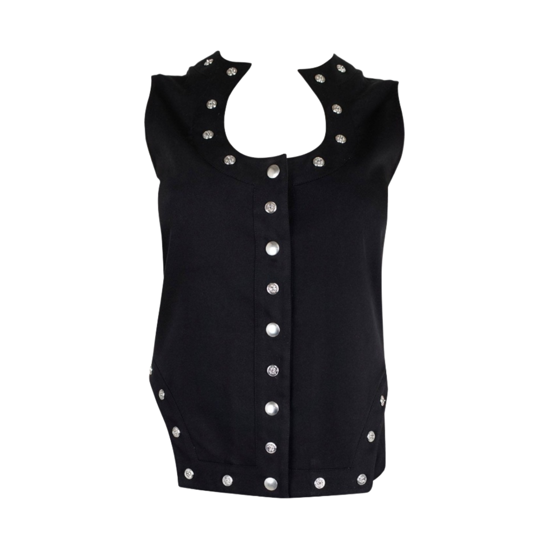 (W) 키코 코스타디노브 에인 질레 뮤티드 블랙((W) Kiko Kostadinov Aine Gilet Muted Black)