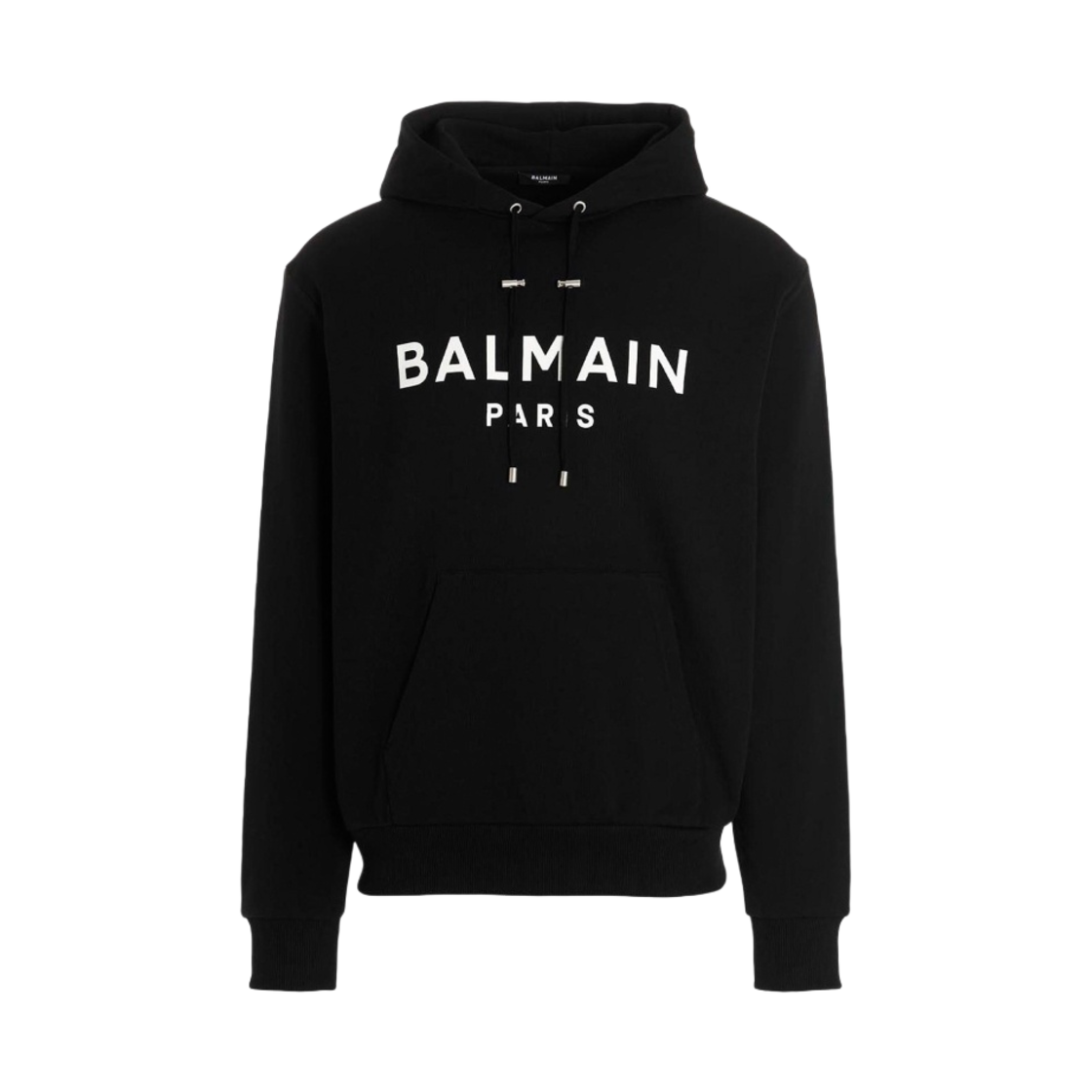 BH1JR002BB65EAB Balmain Paris Logo Hooded Sweatshirt Black