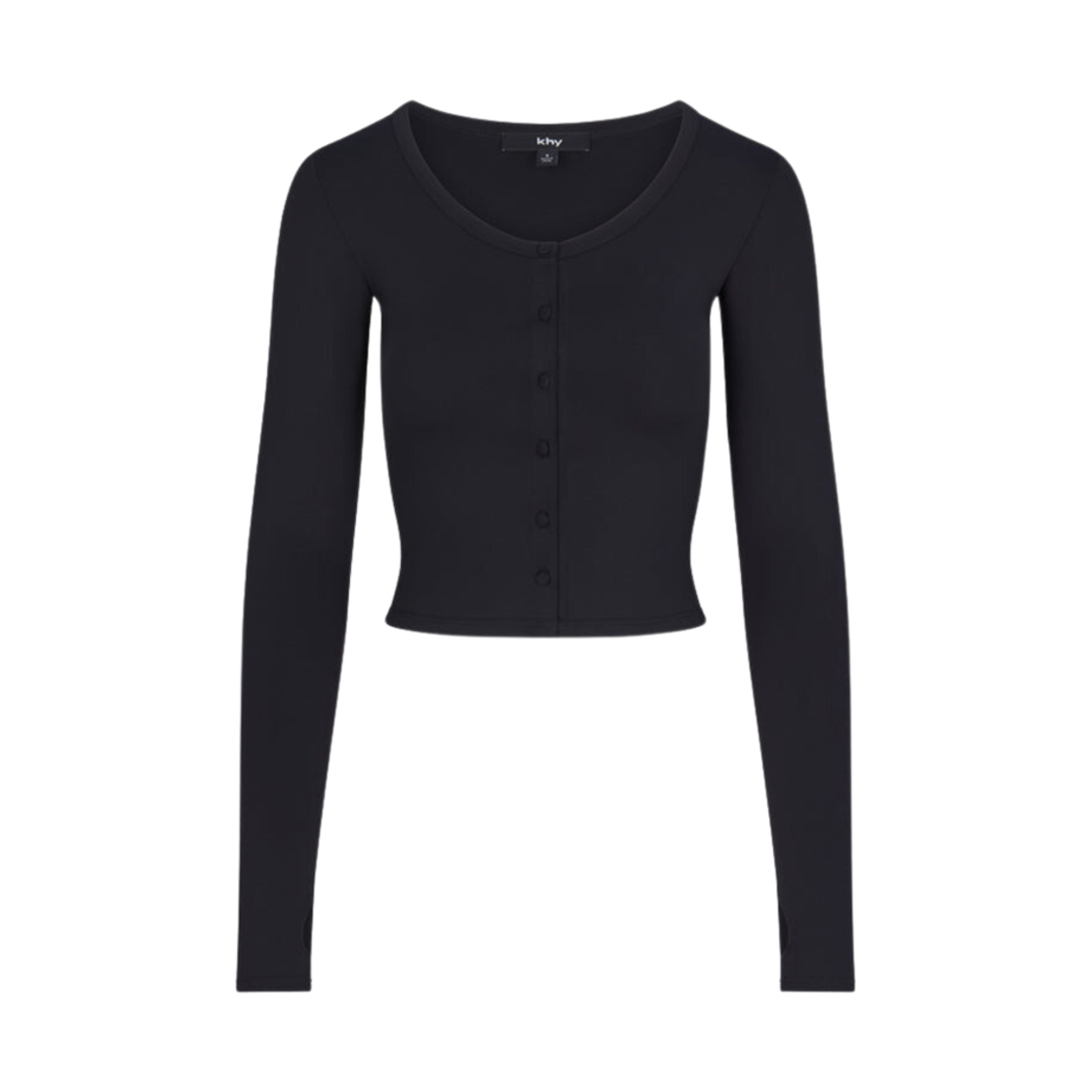 (W) 카이 스무스 스트레치 가디건 블랙((W) Khy Smooth Stretch Cardigan Black)