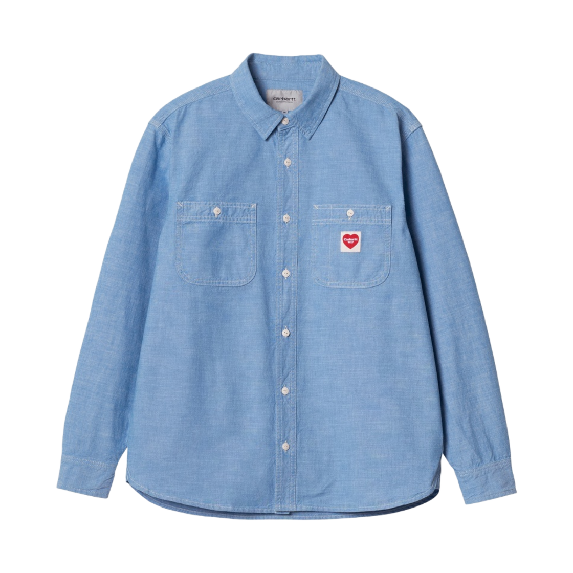 칼하트 WIP 롱슬리브 클링크 하트 셔츠 블리치 린스드(Carhartt WIP L/S Clink Heart Shirt Bleach Rinsed) - 1