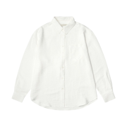 Siyazu SITP5151 Over-Fit Lounge Silky Shirts White