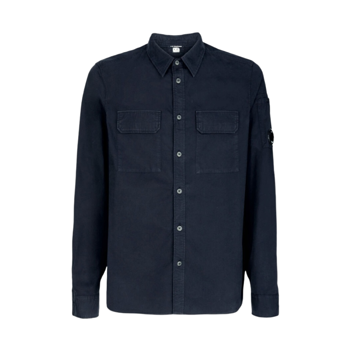 C.P. 컴퍼니 개버딘 셔츠 토탈 이클립스 블루 - 23SS(C.P. Company Gabardine Shirt Total Eclipse Blue - 23SS) - 1