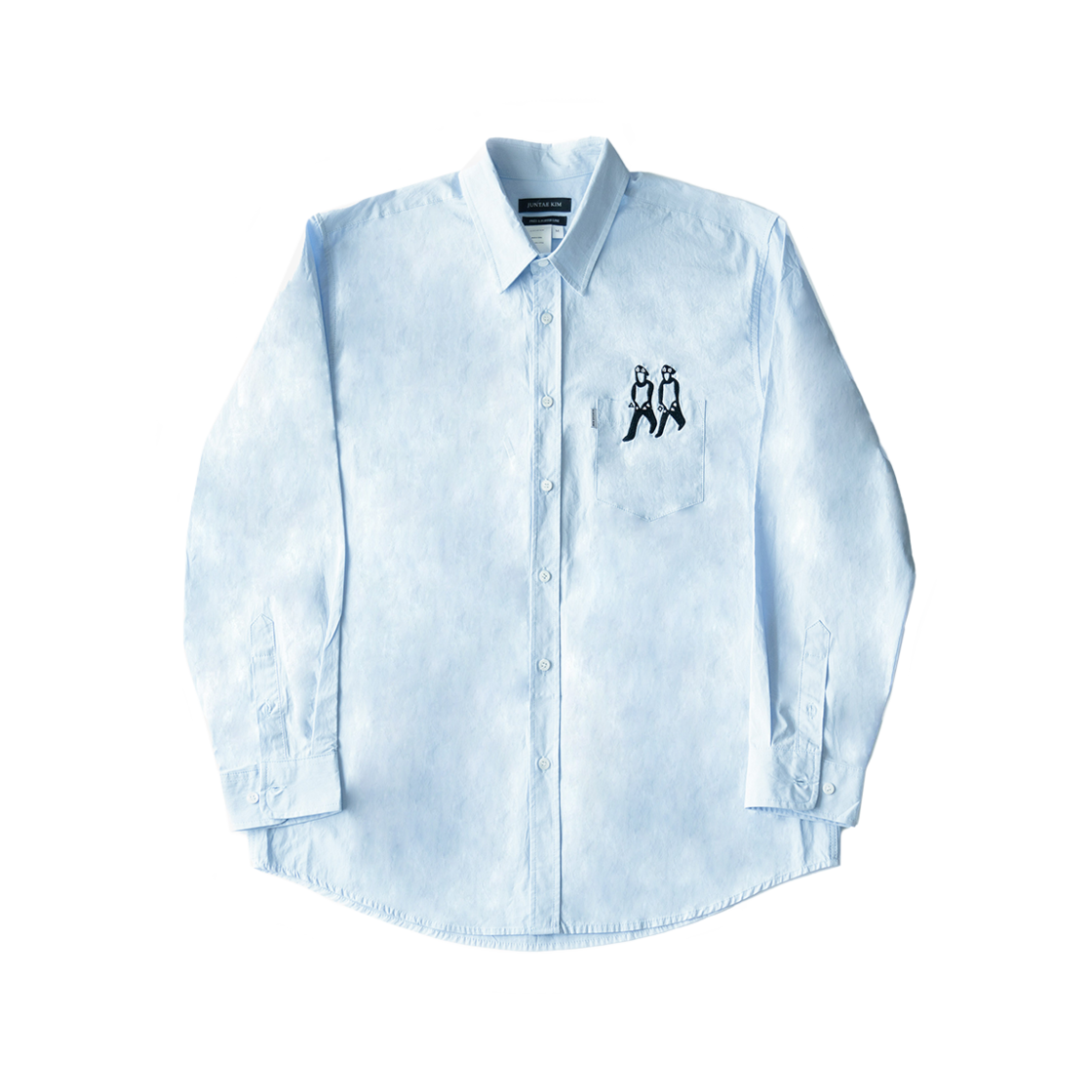 JTK_ARTISANAL_TL09 JTK ARTISANAL Embroidery Shirts Blue