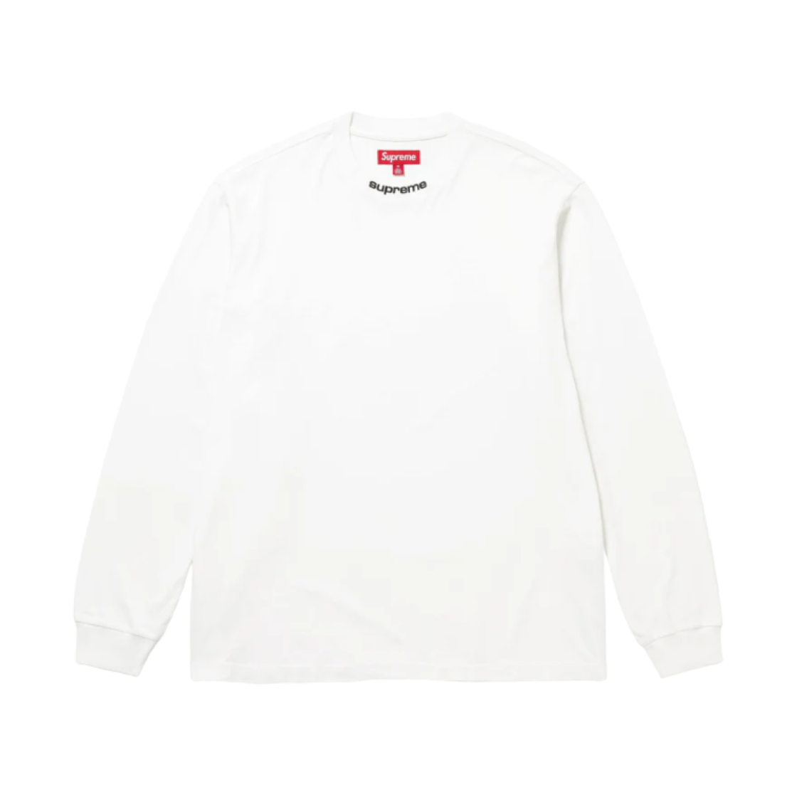 슈프림 자수 칼라 롱슬리브 탑 화이트 - 24FW(Supreme Embroidered Collar L/S Top White - 24FW) - 1