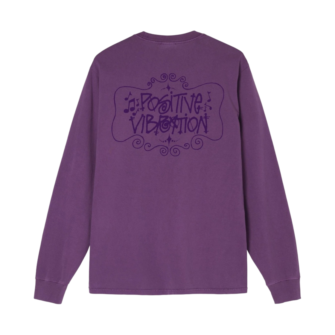 스투시 포지티브 바이브레이션 피그먼트 다이드 롱슬리브 티셔츠 퍼플(Stussy Positive Vibration Pigment Dyed LS T-Shirt Purple) - 1