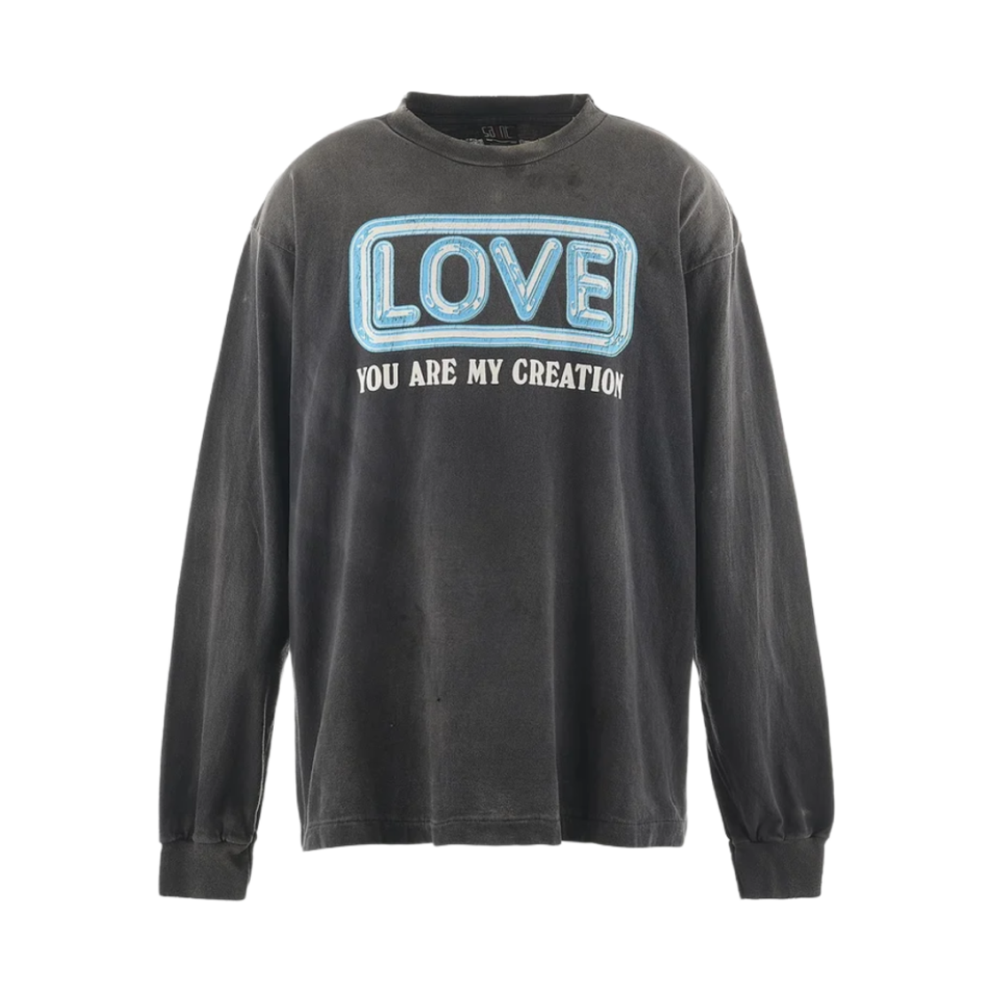 YS1-0000-014 Saint Mxxxxxx Love L/S T-Shirt Black - 24AW