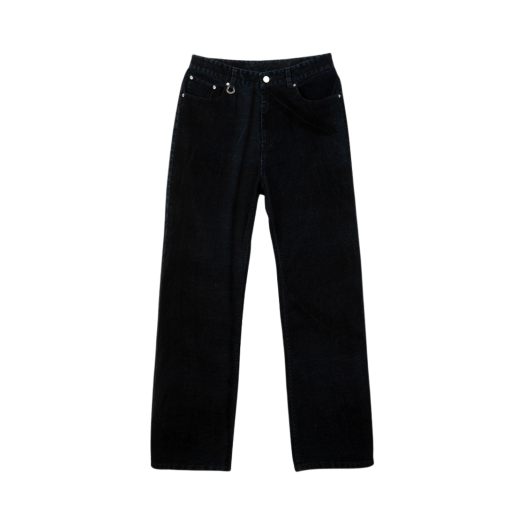 SE23FPT03 Surface Edition Velvet Denim Pants Black