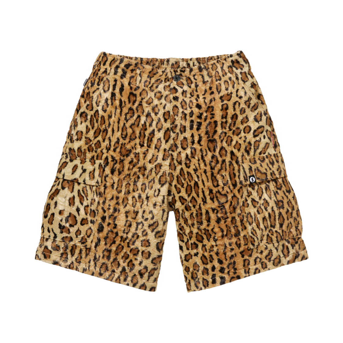 슈프림 x 굿이너프 크러쉬드 레이온 파일 카고 쇼츠 레오파드 - 25SS(Supreme x GOODENOUGH Crushed Rayon Pile Cargo Short Leopard - 25SS)