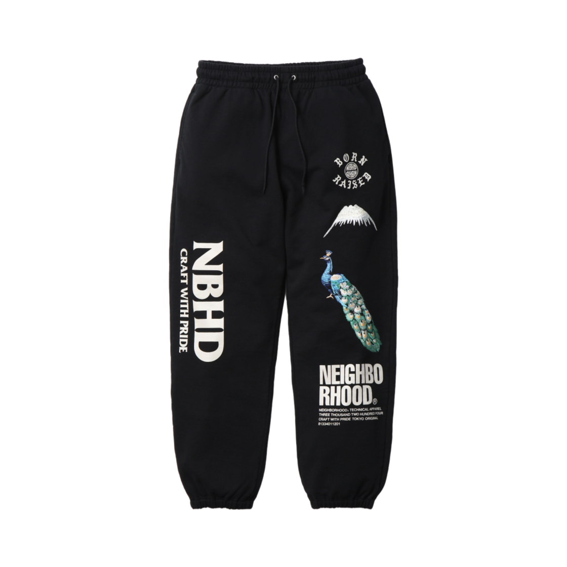 251FP39N-PTM01S Neighborhood x Born X Raised Sweatpants Black
