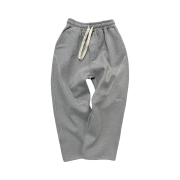 Undermycar Mu.112 Original Logo Curve Line Stitch Bonded Sweat Pants Melange Gray