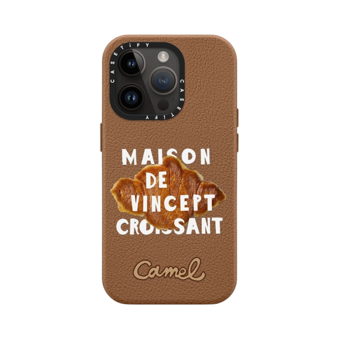 케이스티파이 x 카멜 커피 아이폰 브레드 화이트 맥세이프 레더 케이스 라떼(Casetify x Camel Coffee iPhone Bread White Magsafe Leather Case Latte) - 3