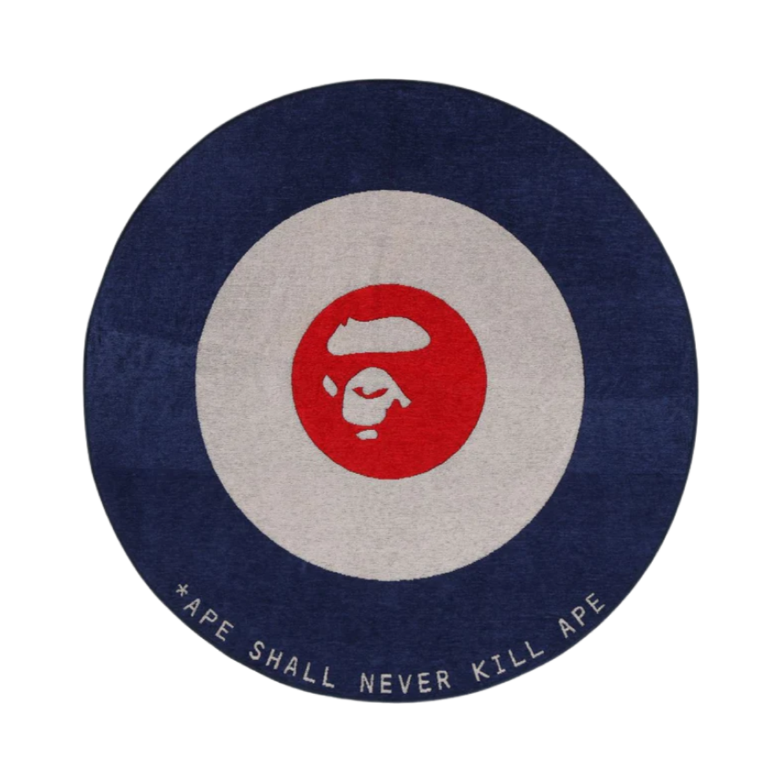 - BAPE Ape Target Rug Navy