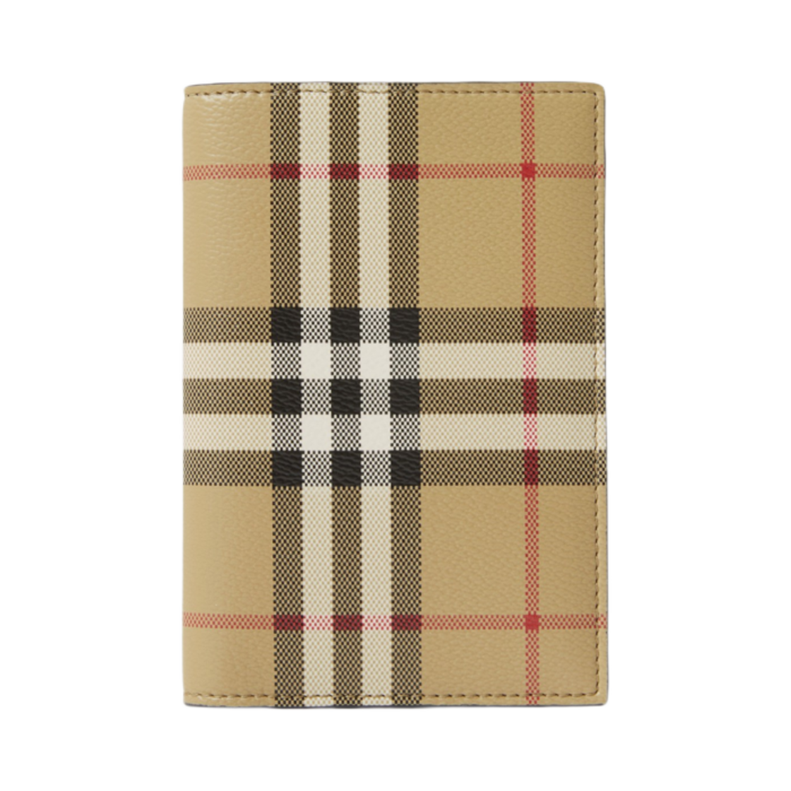 버버리 체크 레더 패스포트 홀더 아카이브 베이지(Burberry Check Leather Passport Holder Archive Beige) - 1