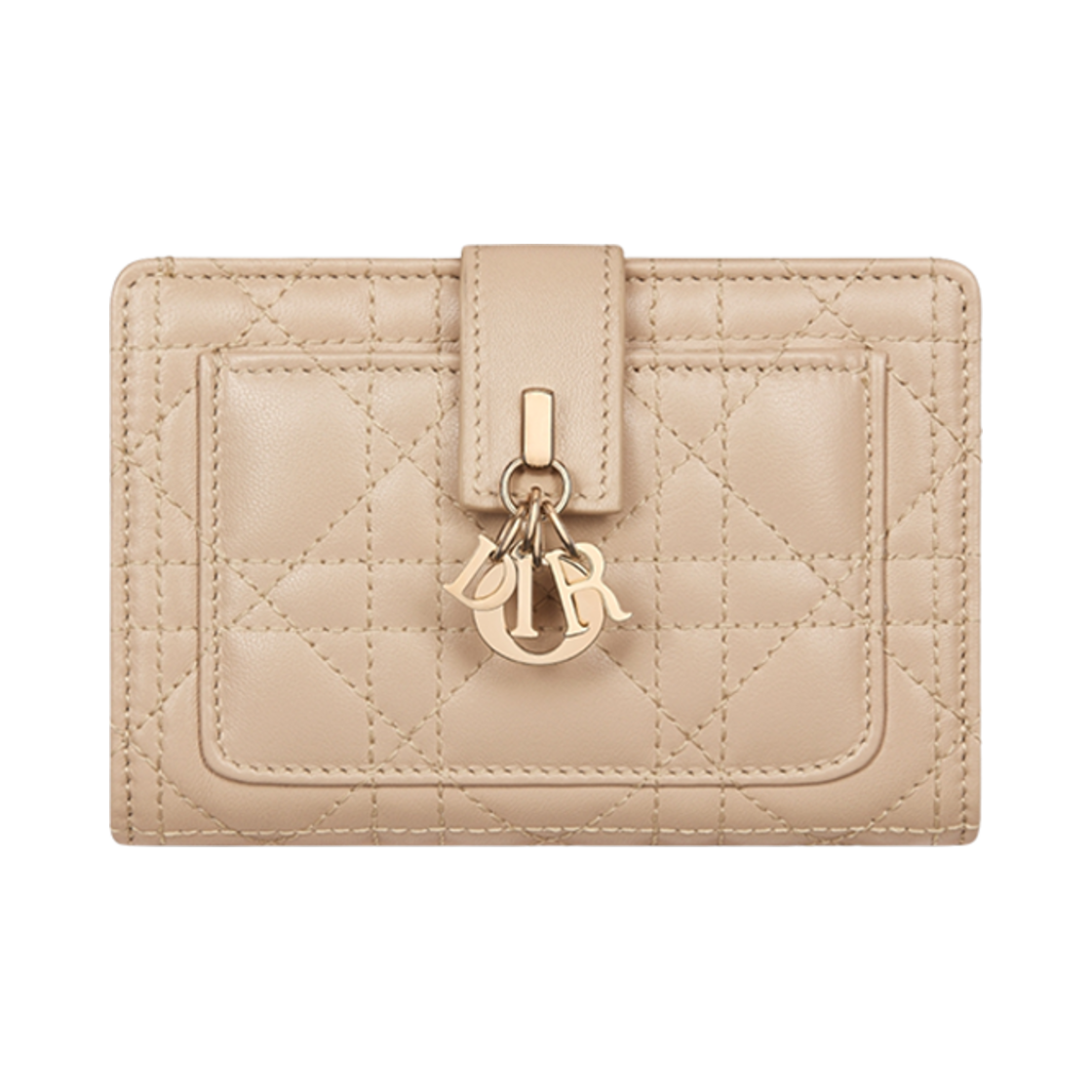 S6022ONMJ-M51U Dior My Dior Pocket Wallet Cannage Sheepskin Black