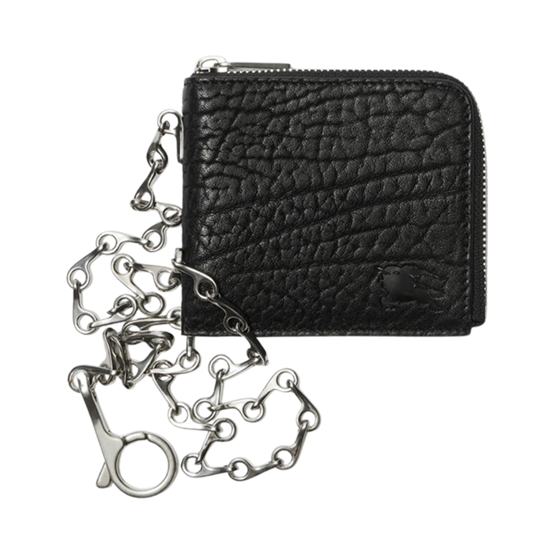 8075607 Burberry Leather B Chain Wallet Black