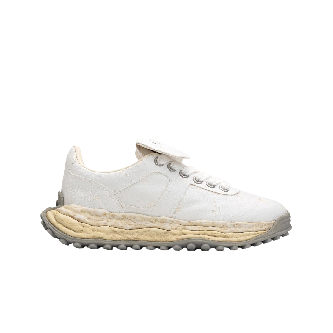 메종 미하라 야스히로 스캇 OG 솔 필름 어태치드 캔버스 로우탑 스니커즈 화이트(Maison Mihara Yasuhiro Scott OG Sole Film Attached Canvas Low-top Sneakers White) - 1