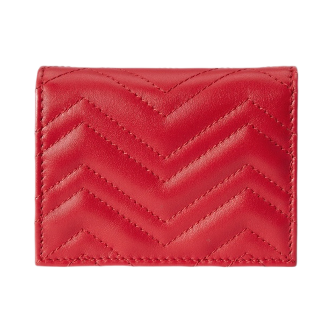 구찌 GG 마몽 마틀라세 카드 케이스 지갑 레드(Gucci GG Marmont Matelasse Card Case Wallet Red) - 3