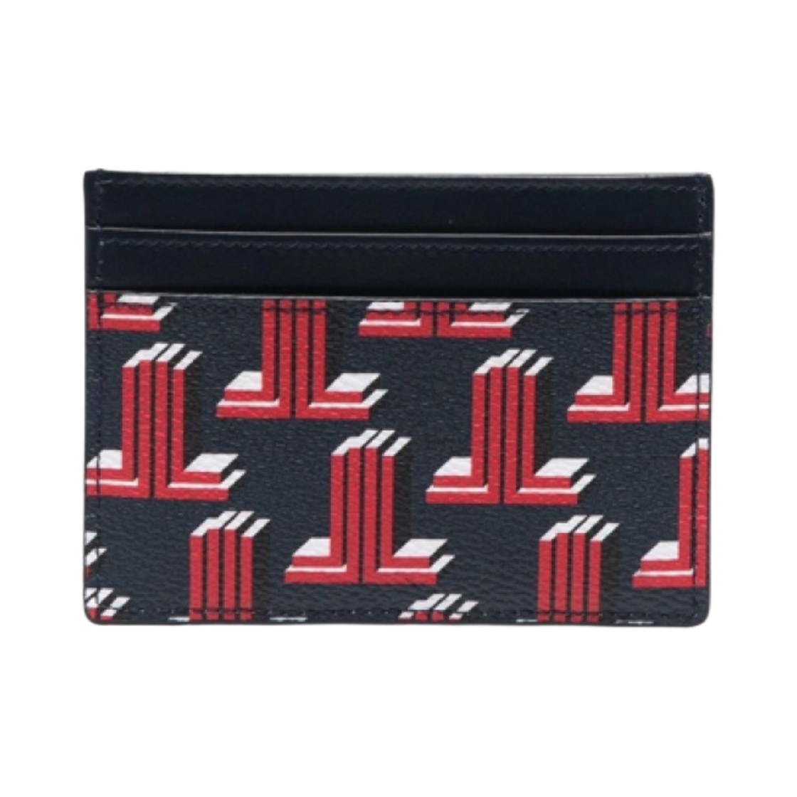 랑방 3D JL 랑방 이니셜 카드 홀더 레드(Lanvain 3D JL Lanvain Initials Card Holder Red)