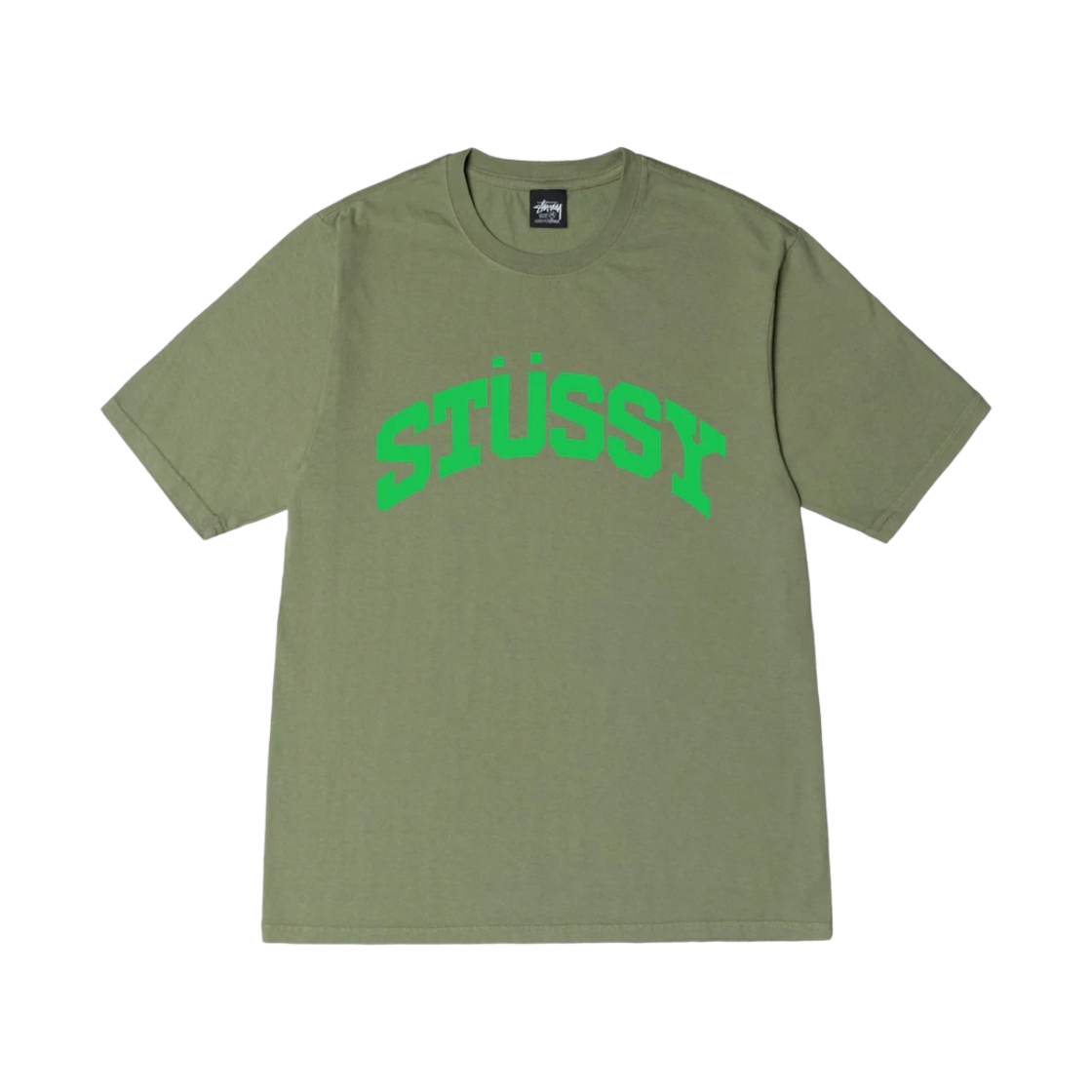 스투시 블록 스포츠 피그먼트 다이드 티셔츠 아티초크(Stussy Block Sport Pigment Dyed T-Shirt Artichoke) - 1