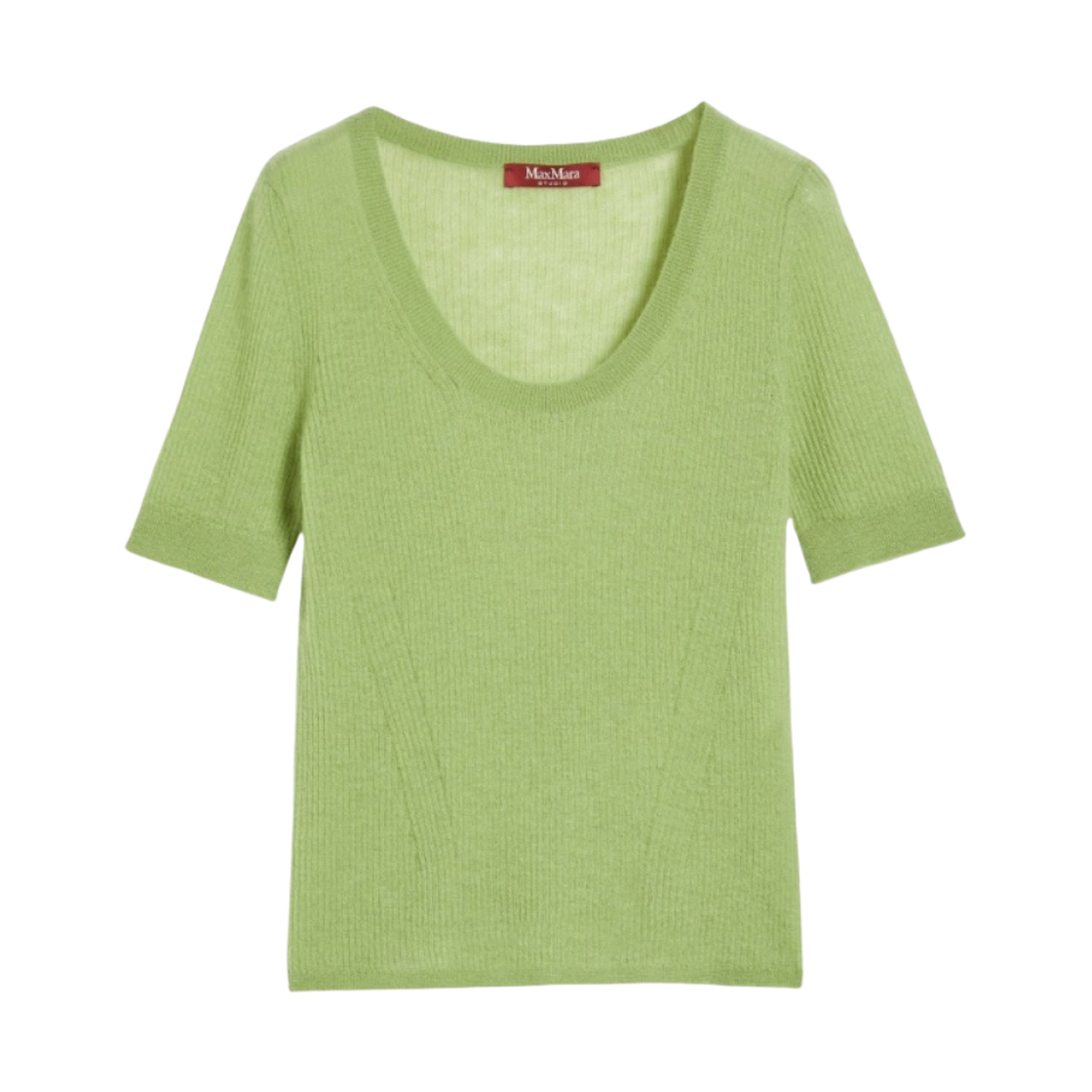 (W) 막스마라 스튜디오 스파냐 모헤어 거즈 스웨터 그린((W) Max Mara Studio Spagna Mohair Gauze Sweater Green) - 1