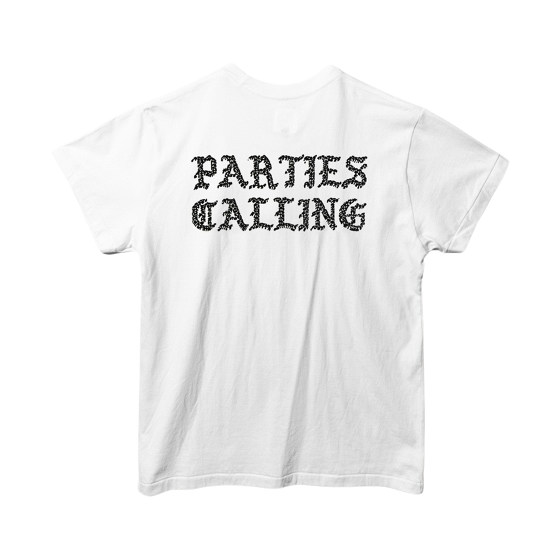 펀치 드렁크 파티즈 크리퍼 레터 네로우 티 화이트