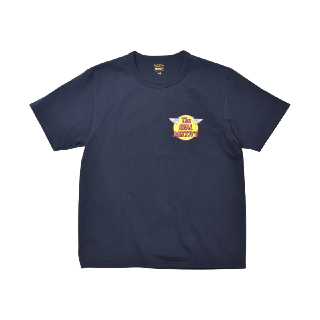 MC20001-140/MC24004-140 The Real McCoy's Logo Short Sleeve T-Shirt Navy