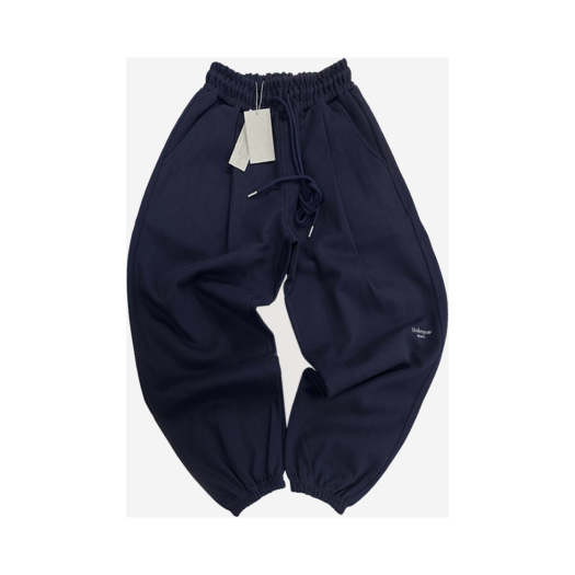 23SSUMCM3NV Undermycar Mu.03 Antil Fxxking Logo Play Oversized Sweat Jogger Navy