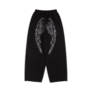 Fancy Club Angel Vintage Sweatpants Black