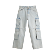 Zara Utility Cargo Jeans Blue