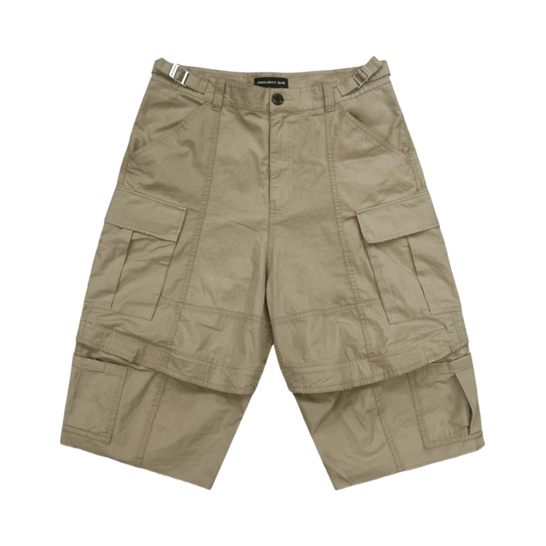 프로젝트 G/R 3쿼터 컨버터블 카고 쇼츠 카모 베이지(Project G/R 3-Quarter Convertible Cargo Shorts Beige)