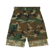 Project G/R Layered Skirt Cargo Shorts Camo