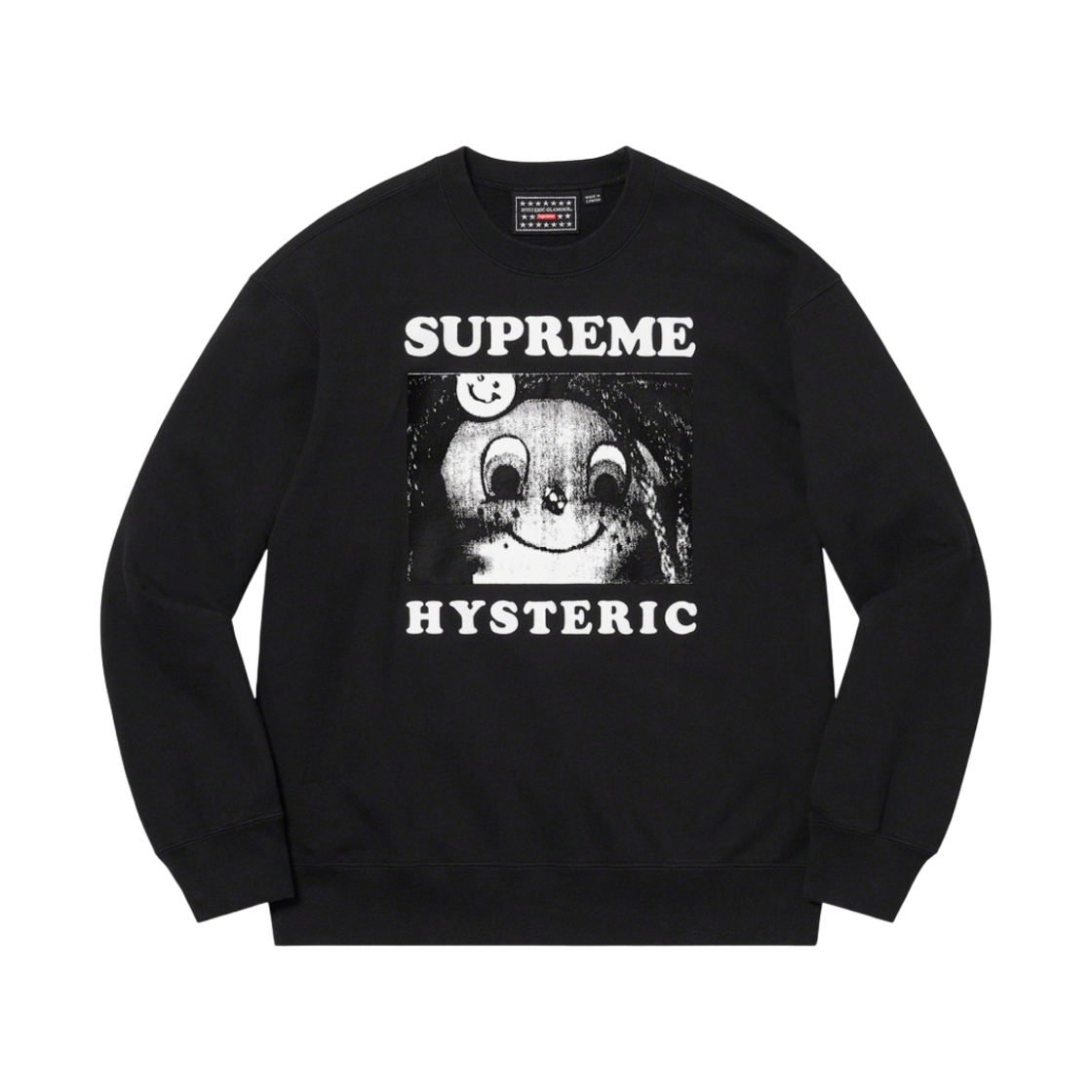 슈프림 x 히스테릭 글래머 크루넥 블랙 - 21SS(Supreme x Hysteric Glamour Crewneck Black - 21SS) - 1