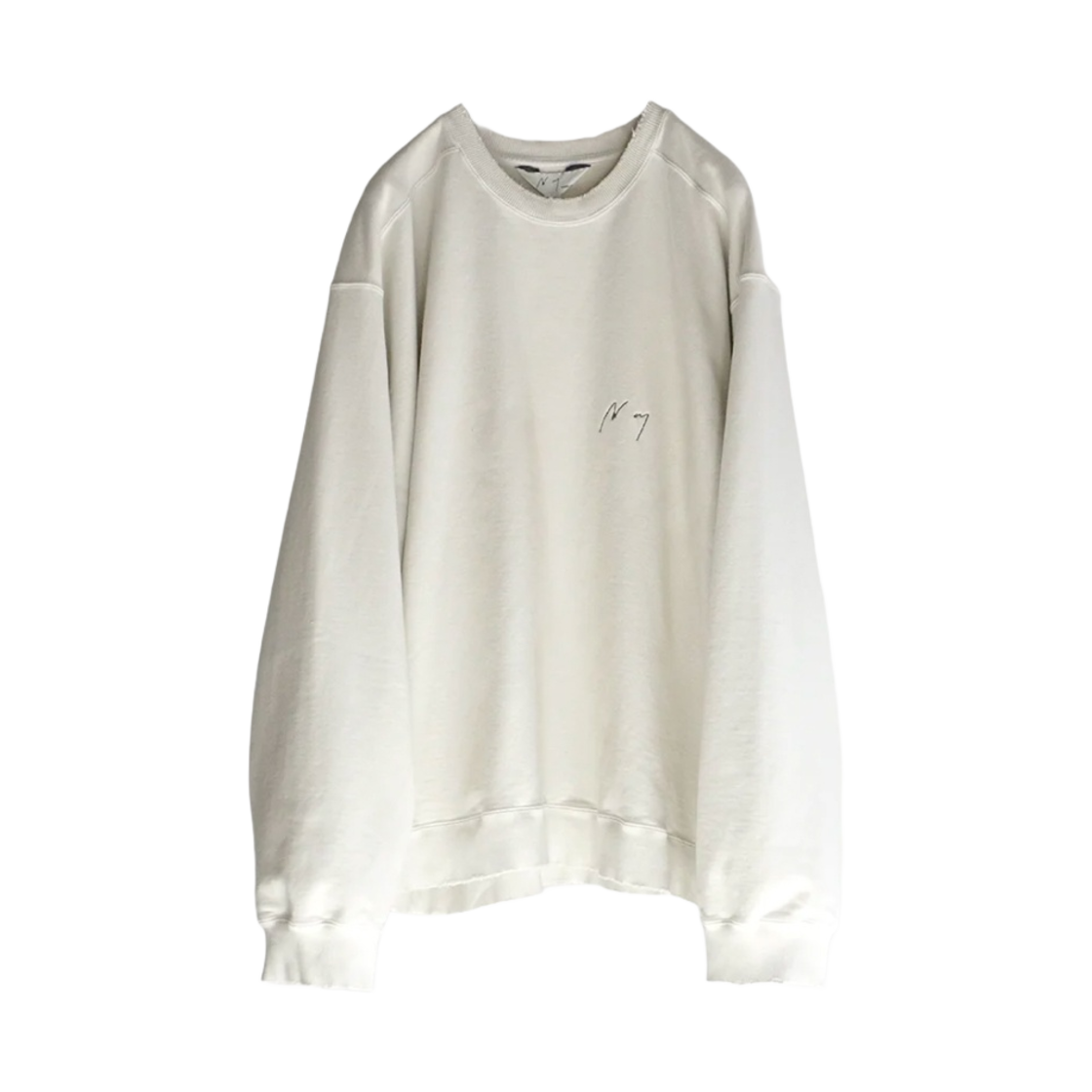 ANC-CT41-1 Ancellm Aging Over Sweatshirt Ivory
