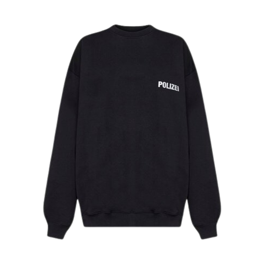 베트멍 폴리자이 스웨트셔츠 블랙(Vetements Polizei Sweatshirt Black)
